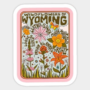 Wyoming Wildflowers Sticker